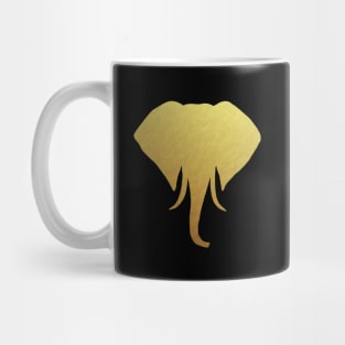 Gold Elephant Head Mug